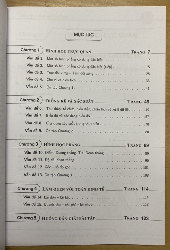 Nắm chắc kiến thức và kĩ năng Toán 6 Tập 2 - Hình học - Xác suất thống kê - Toán kinh tế