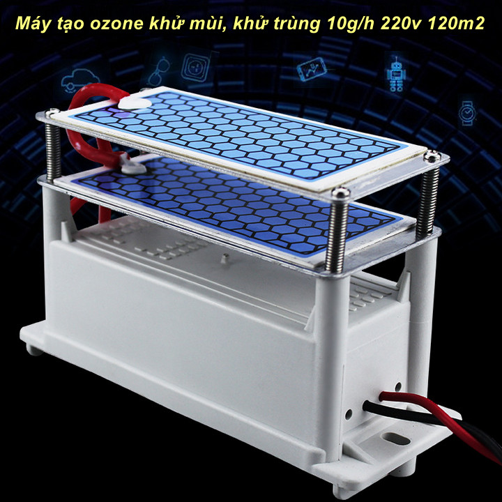 Máy tạo ozone khử mùi, khử trùng 10g/h 220v 120m2 - Home and Garden