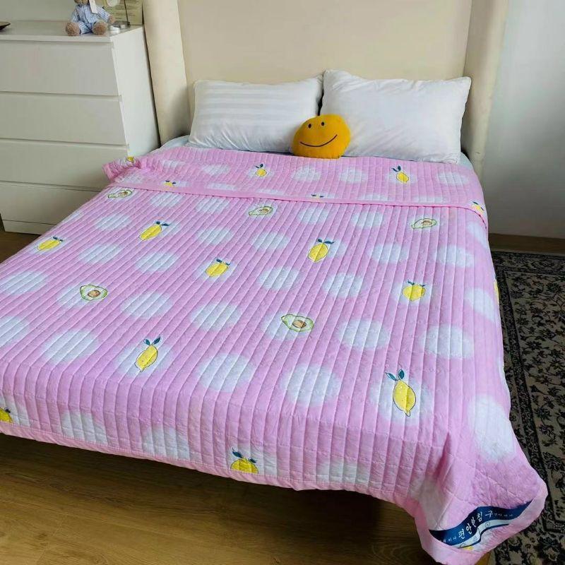 Chăn Hè Thu Chất Vải Cotton Đũi Mát Mịn Túi Mác Sịn Xò