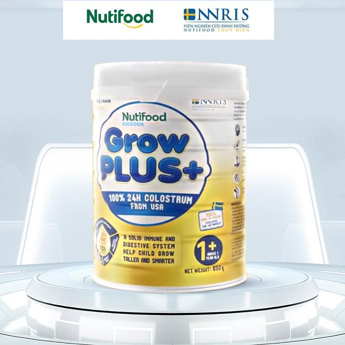 Sữa bột Nutifood Grow Plus vàng 1+ 800G bổ sung sữa non