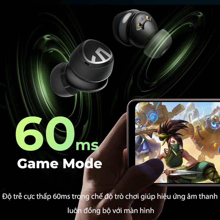 Tai Nghe Bluetooth Earbuds SoundPeats Mini Pro Chống ồn hiệu quả, âm thanh vượt trội với con chip Qualcomm - Hàng Chính Hãng