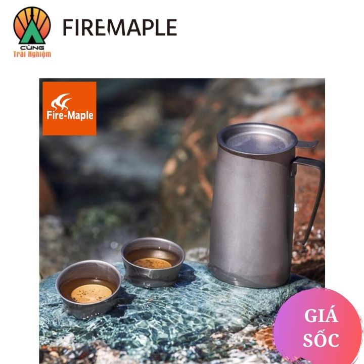 Bình pha trà Firemaple 340ml Titanium tiện dụng cho du lịch cắm trại FMP-T320