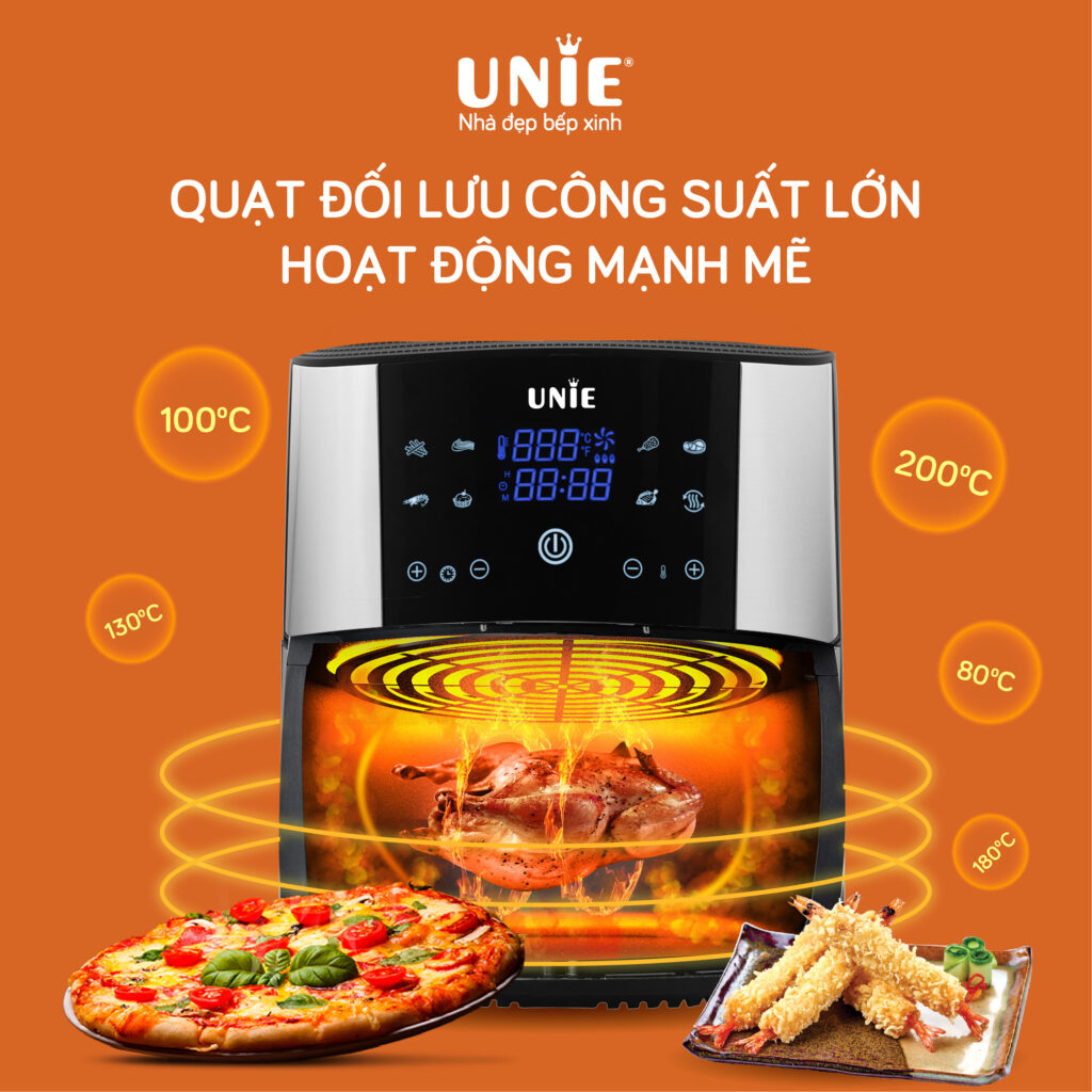 Nồi chiên không dầu đa năng Unie UE-800. Hàng chính hãng