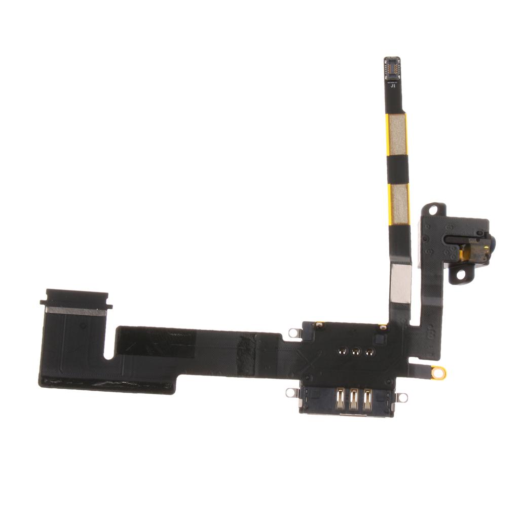 Headphone Jack SIM Card Reader Flex Cable Repair for Apple  2 3G Model