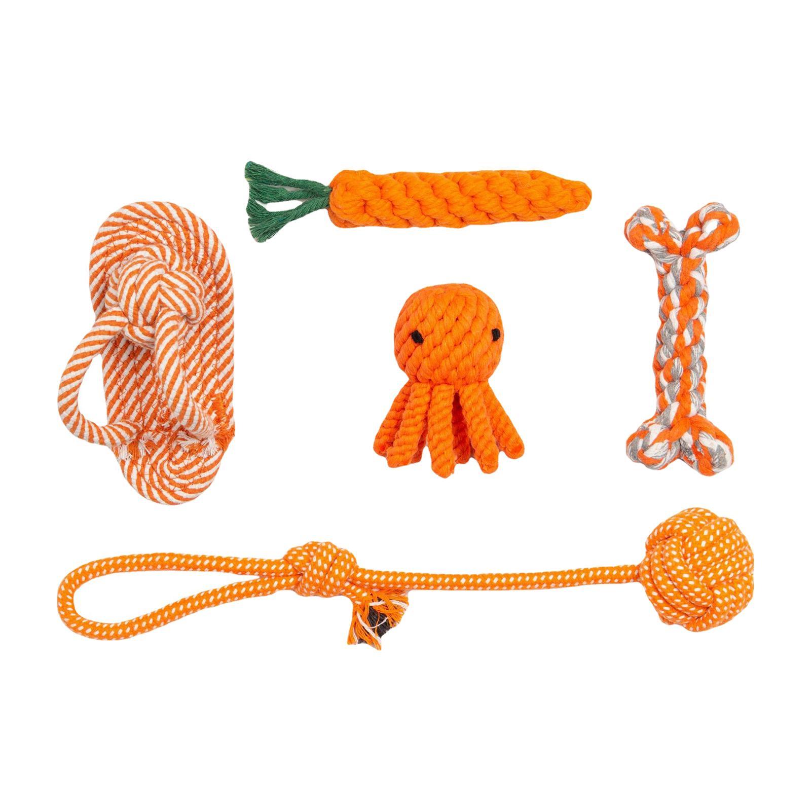 5Pcs Dog Chew Toys Puppy Chew Toys for Teething for Small Medium Large Dogs