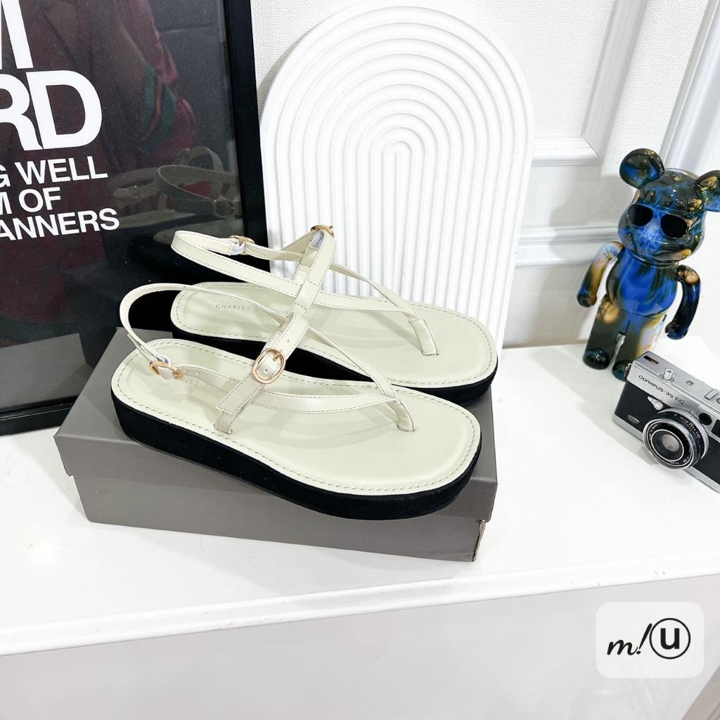 SANDAL xỏ ngón Charles&amp;Keith thời trang cao cấp Nữ