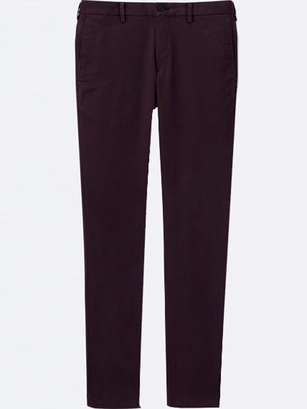 Quần Kaki Nam STRETCH SKINNY CHINO PANTS RED WINE - SIZE 28-29-30-31-32