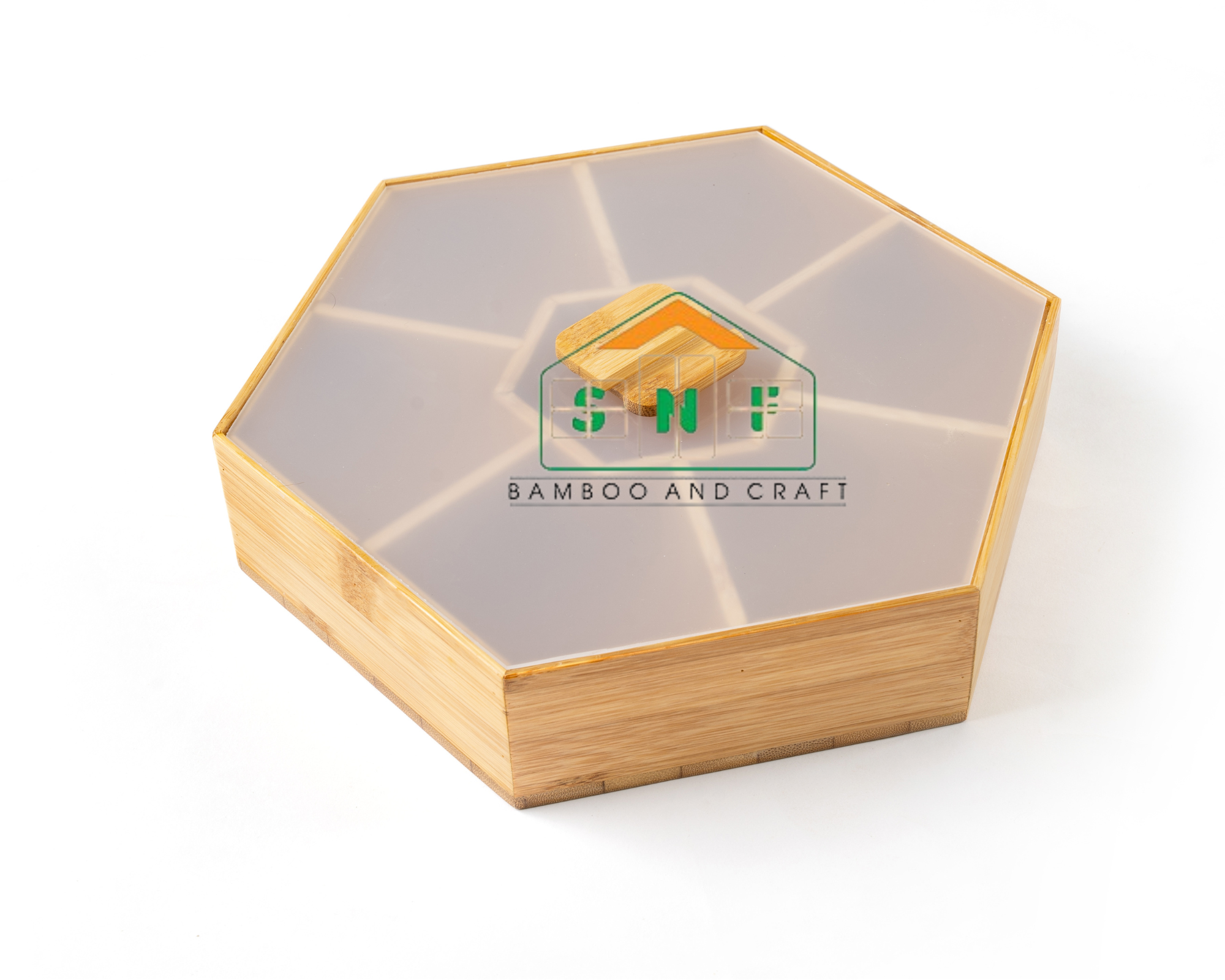 Khay Đựng Mứt Bằng Gỗ Tre Tự, Hộp Mứt Bánh Chưng 2023 MỚI- SNF Bamboo and Craft