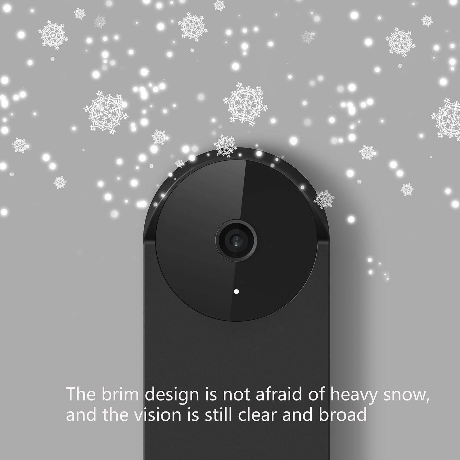 2Pieces Silicone Case Snugly Easy to Install for Google Nest Doorbell