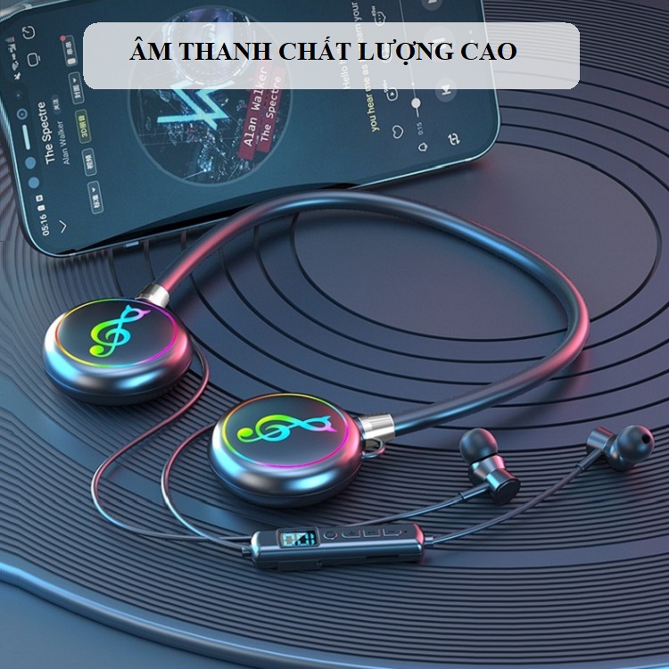 Tai Nghe Bluetooth Đeo Vai Thể Thao YYDS-168 (Hỗ trợ thẻ nhớ -thời gian sử dụng 20-22 giờ, thời gian chờ 300 giờ)