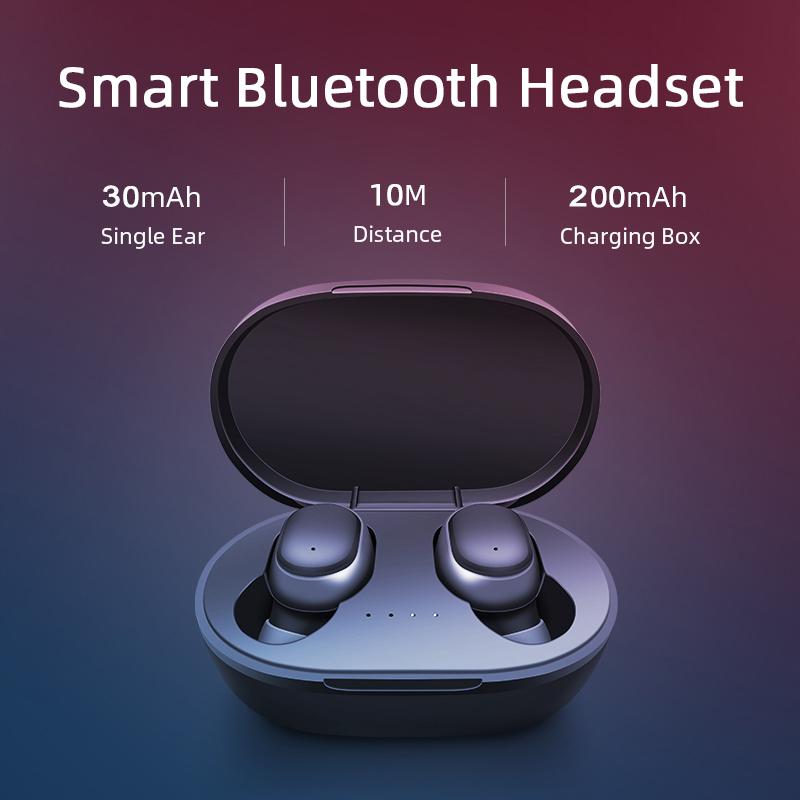 Tai nghe Bluetooth A6S TWS Fone Tai nghe không dây Tai nghe khử tiếng ồn Âm thanh nổi Tai nghe nhét tai có mic Tai nghe Bluetooth không dây Màu sắc: Xanh lục Tai nghe nhét tai