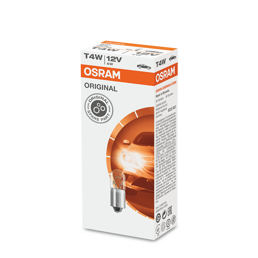 Combo 10 Bóng Đèn Soi Biển Số OSRAM Original T4W 12V 4W