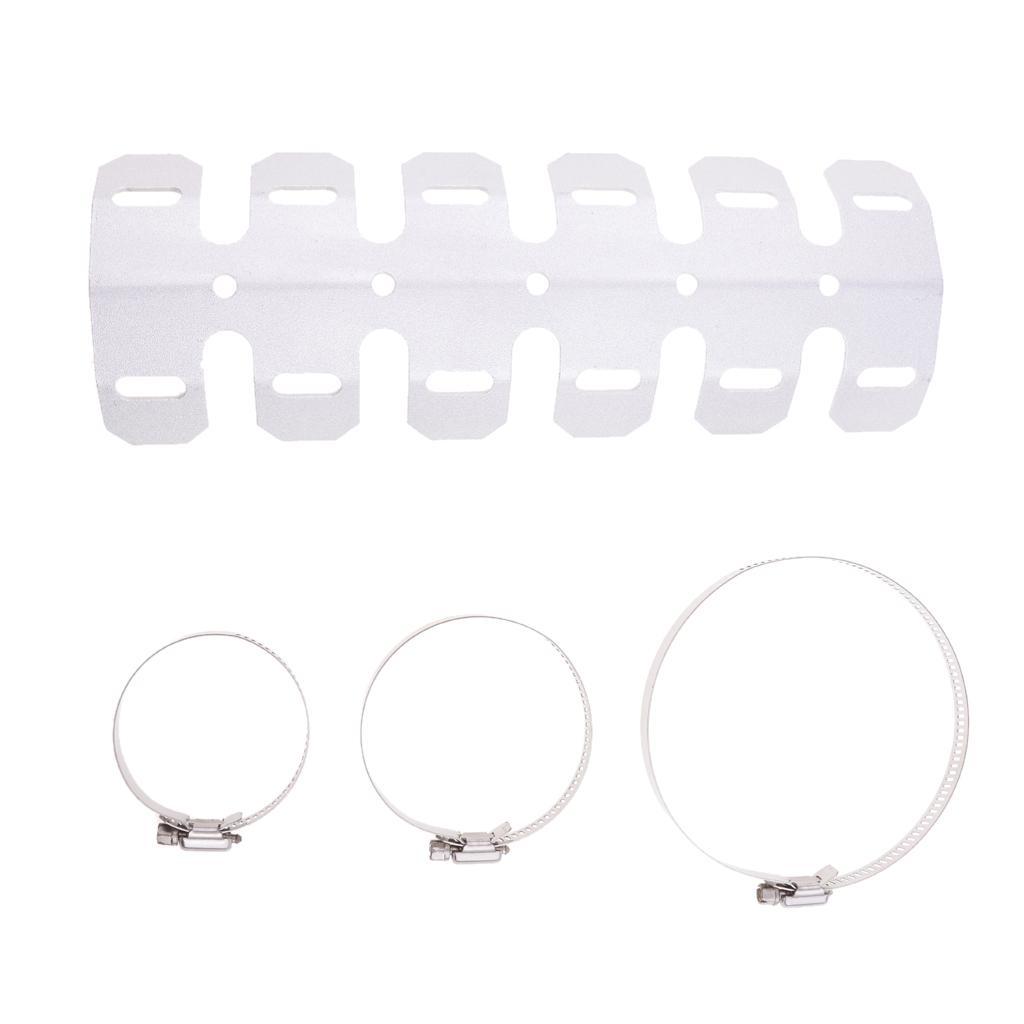 25CM Universal Motorcycle Exhaust Muffler Pipe Leg Protector Heat Shield Cover For All Dirt Bike Racing