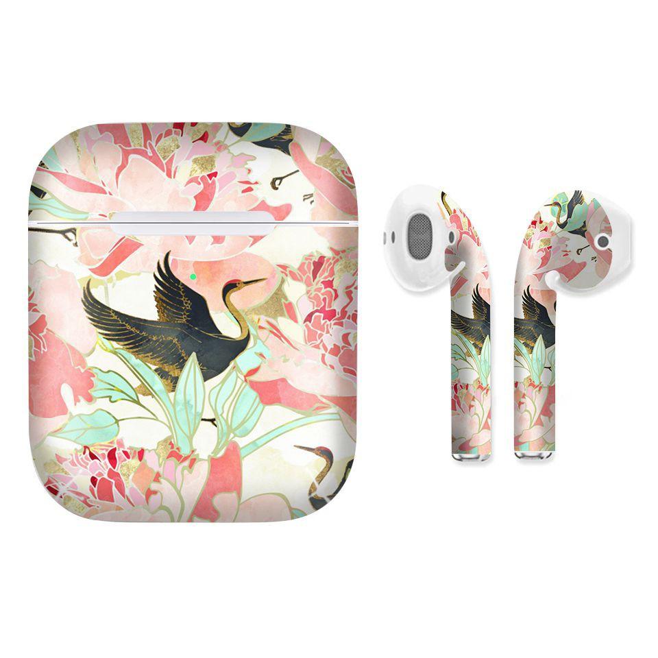 Miếng dán skin cho AirPods in hình giả sơn mài - GSM146