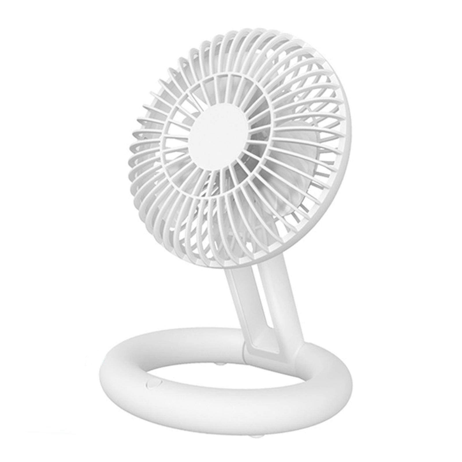 Portable Desk Fan Mini Fan for Desk Folding Small 3 Speeds Adjustment Personal Cooling Fan Makeup Fan for Desk Camping Bedroom