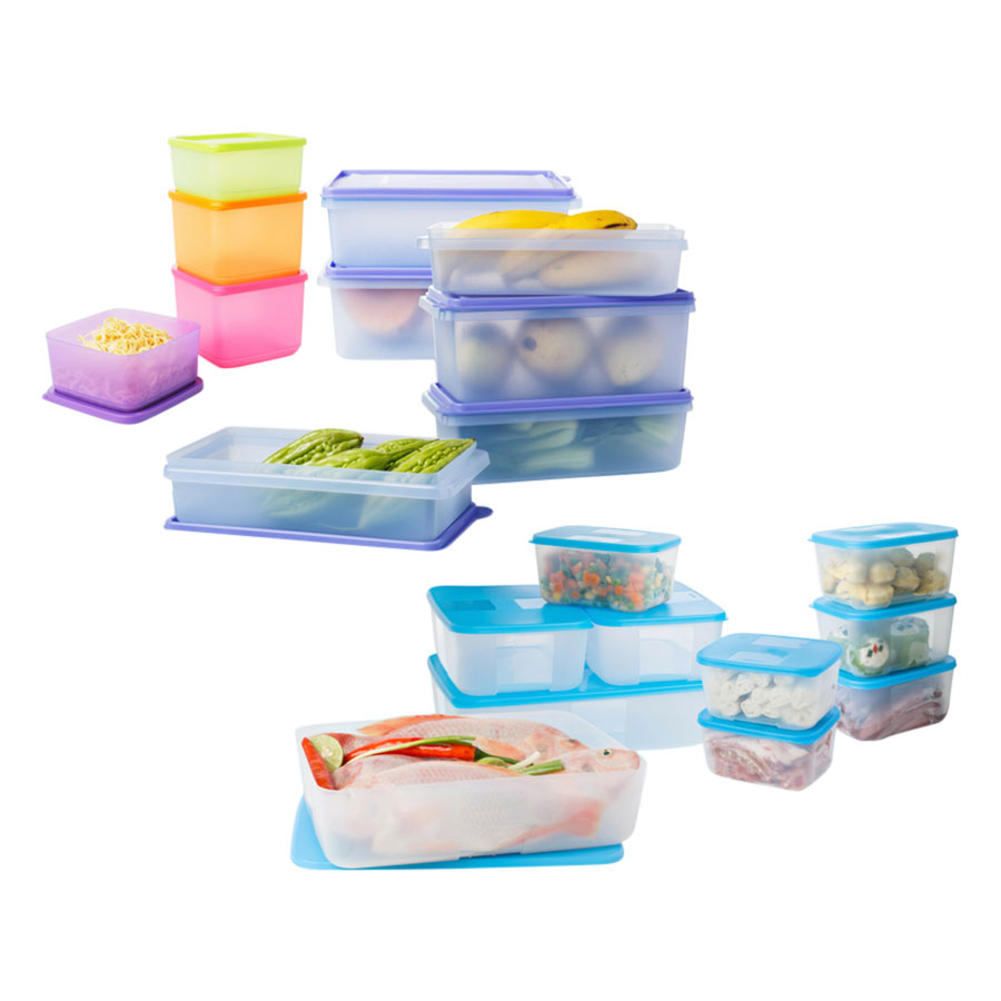 Bộ 20 Hộp Bảo Quản Thực Phẩm Tupperware Mega 20