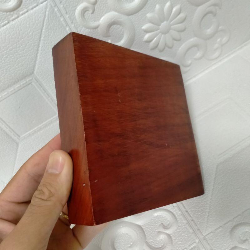 COMBO Bộ phụ kiện bàn trà gỗ hương: Hộp chè, Gạt tàn, ống tăm