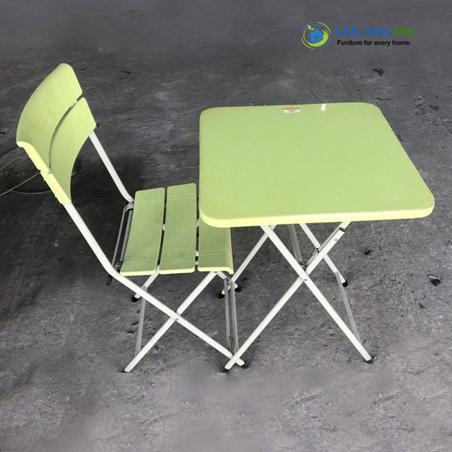 Bàn Cafe Xếp Gọn Ngoài Trời Mặt Nhựa ABS Chân Sắt Cao Sơn Tĩnh Điện Bền Đẹp Patio