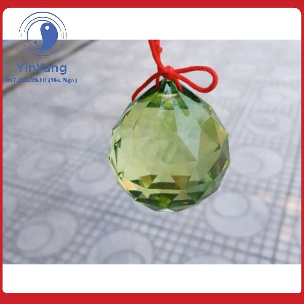 Quả Cầu Treo Đa Giác Màu Xanh 4cm - 8cm