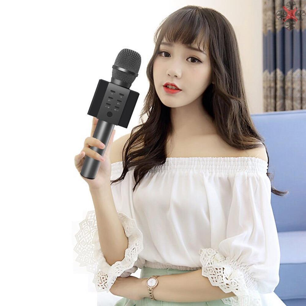 CTOY TOSING 008 Wireless Karaoke Microphone Bluetooth Speaker 2-in-1 Handheld Singing Recording Portable KTV Player for iOS Android Smartphones Tablet PC Grey