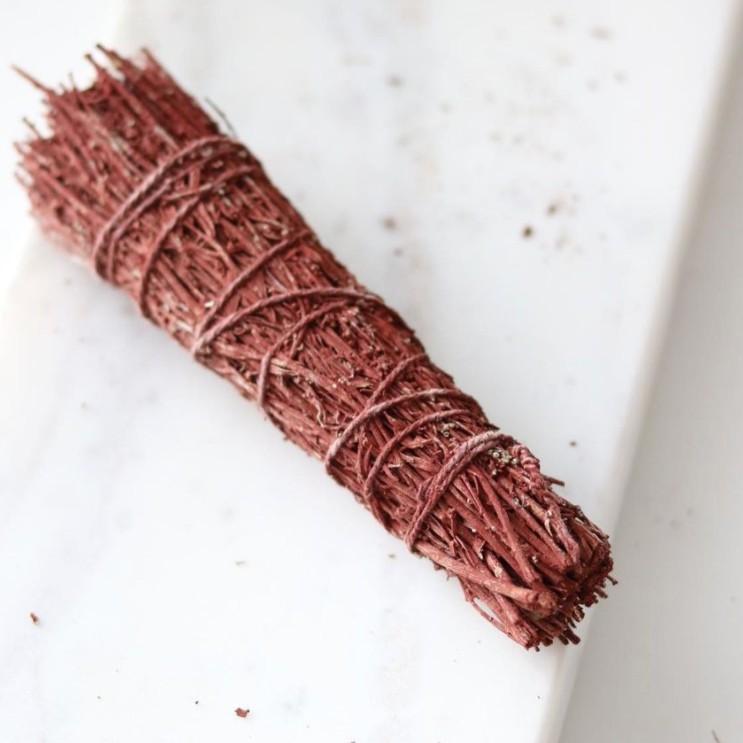 Xô Thơm Huyết Rồng  Làm Sạch Không Gian & Nâng Cao Tinh Thần Chuyên Sâu l XÔ THƠM THANH TẨY - Red Sage - 10 cm