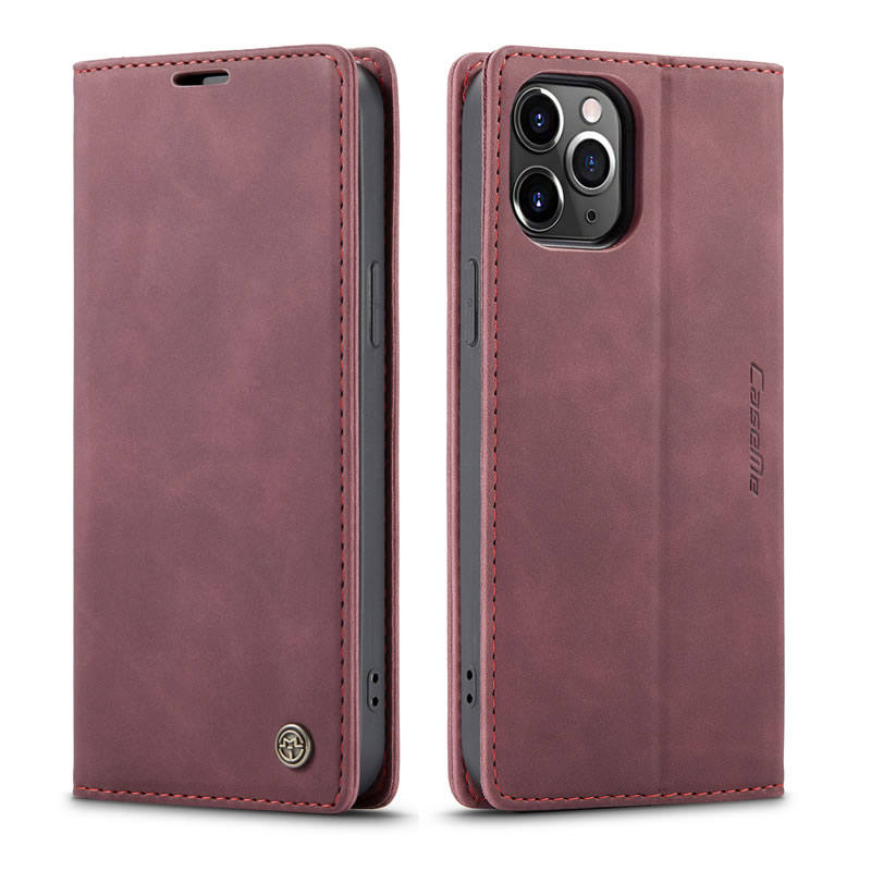 Bao da cao cấp dành cho iPhone 12 Pro Max dạng ví chính hãng Caseme - Hàng Nhập Khẩu