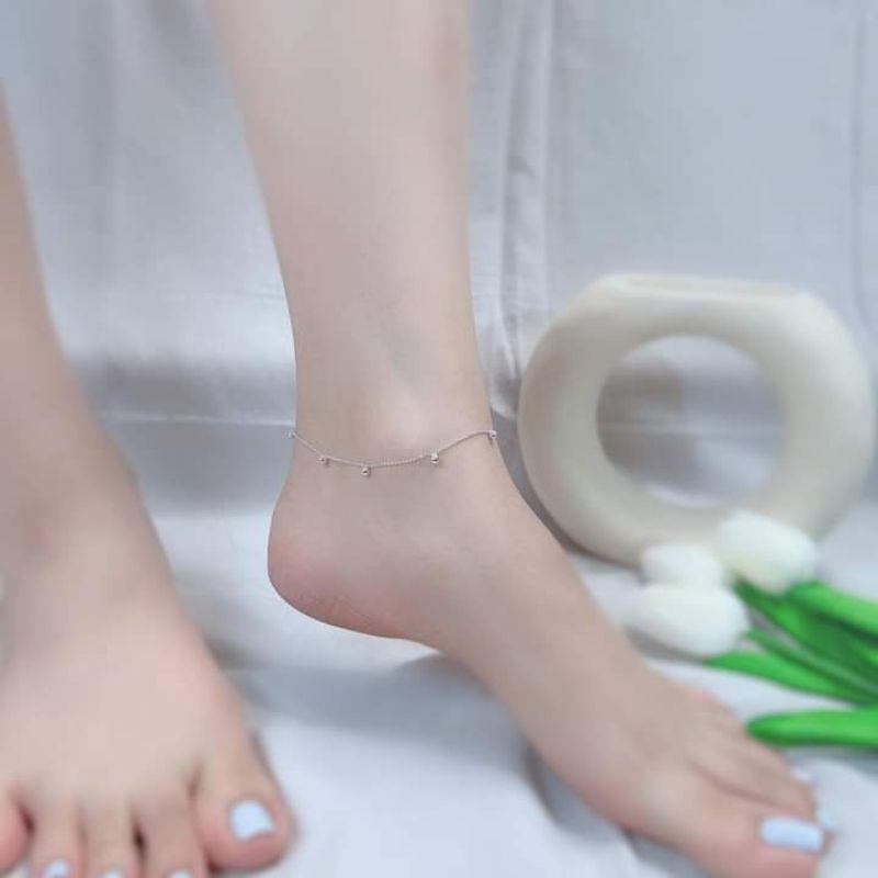 Lắc chân bi bạc cao cấp  YN JEWELRY SL