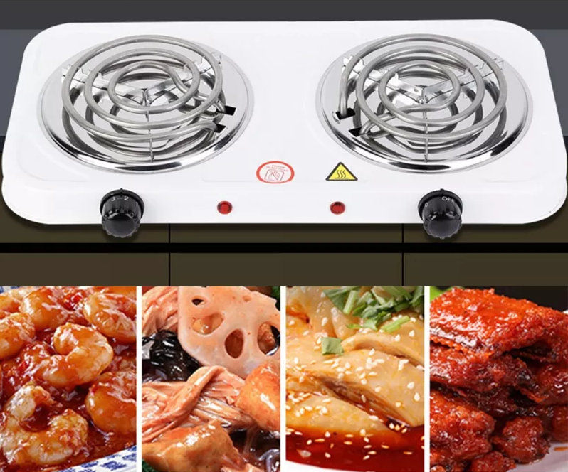 Bếp điện từ có thể điều chỉnh nhiệt độ Portable Electric 2000W Double Stove