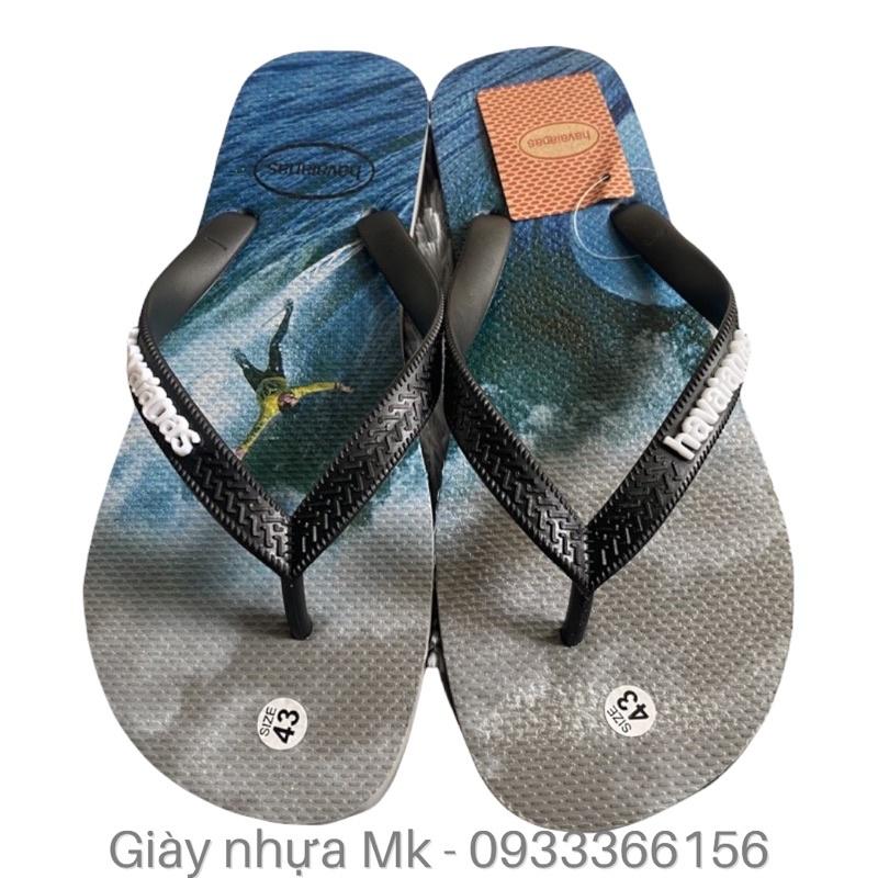 Dép Kẹp Xỏ Ngón Nam Havaianas hoạ tiết lướt sóng siêu êm siêu bền chống trơn - DL124