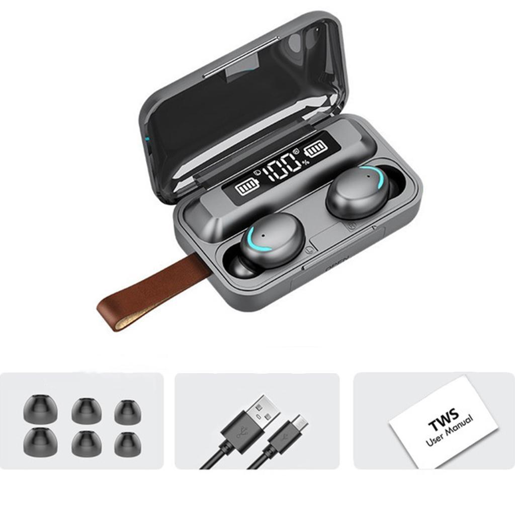 Wireless  Bluetooth 5.0 Earphones 9D Stereo Sports LED hands-free Earbuds