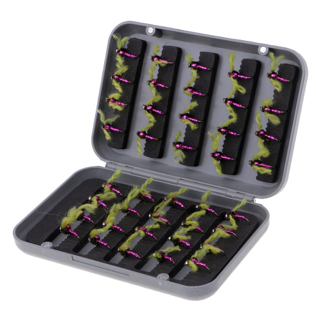 40Pcs/Box Assortment Fly Fishing Flies Simulation Insects Dry Flies