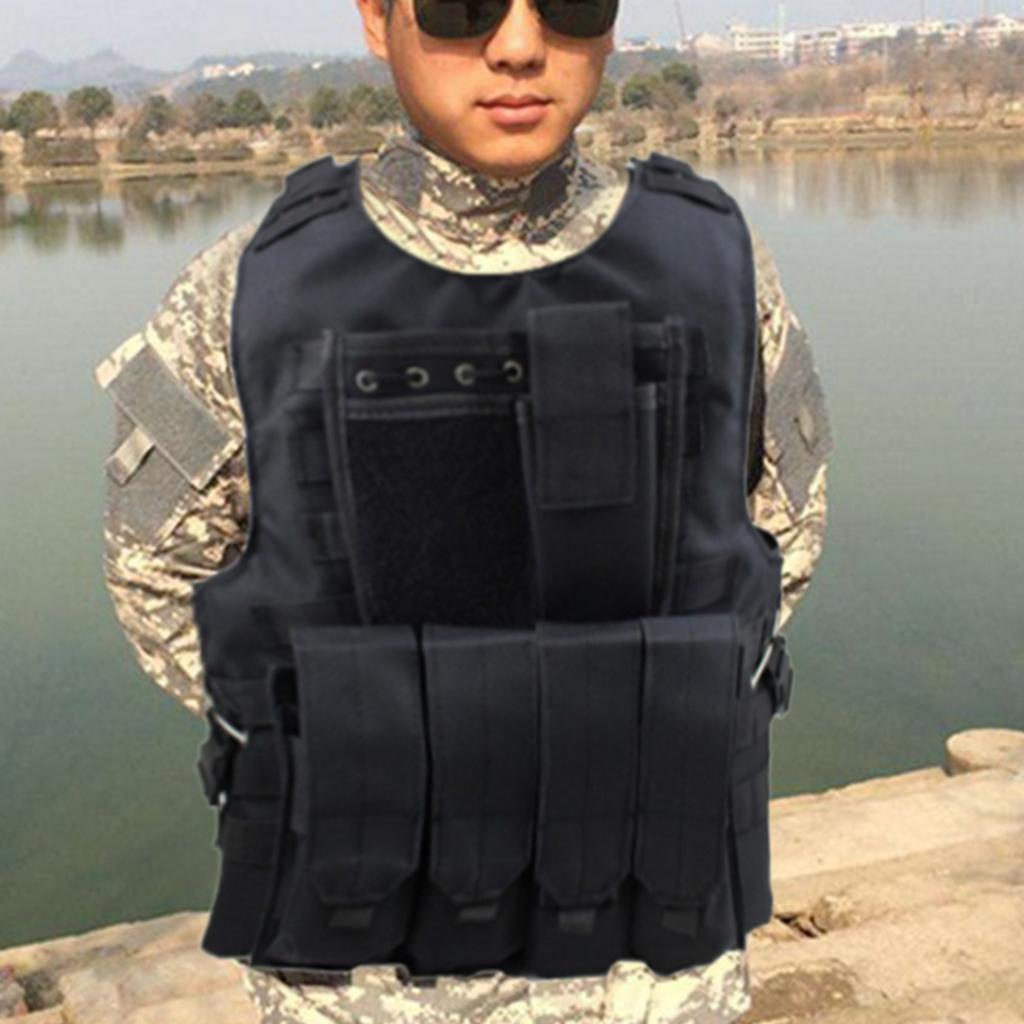 Tactical Military Vest Airsoft Molle Combat Hunting CS Game Vest Black