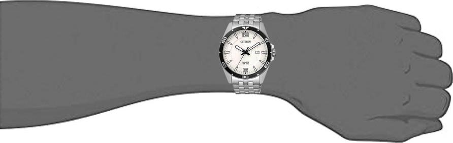 Đồng Hồ Nam Citizen Dây Thép Không Gỉ BI5051-51A - Mặt Trắng