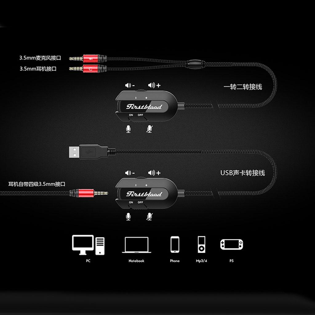 7.1 Channel  Microphone Gaming Headphone For  PC Laptop