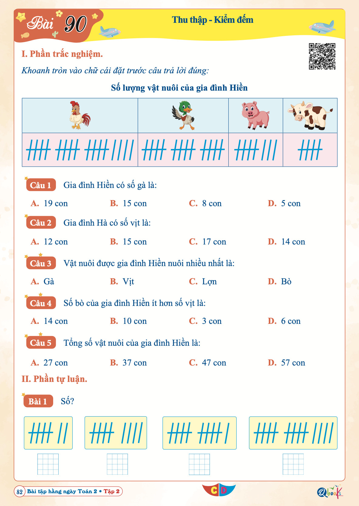 Combo Bài Tập Hằng Ngày Toán và Tiếng Việt Lớp 2 - kì 2 - Cánh diều (2 quyển)