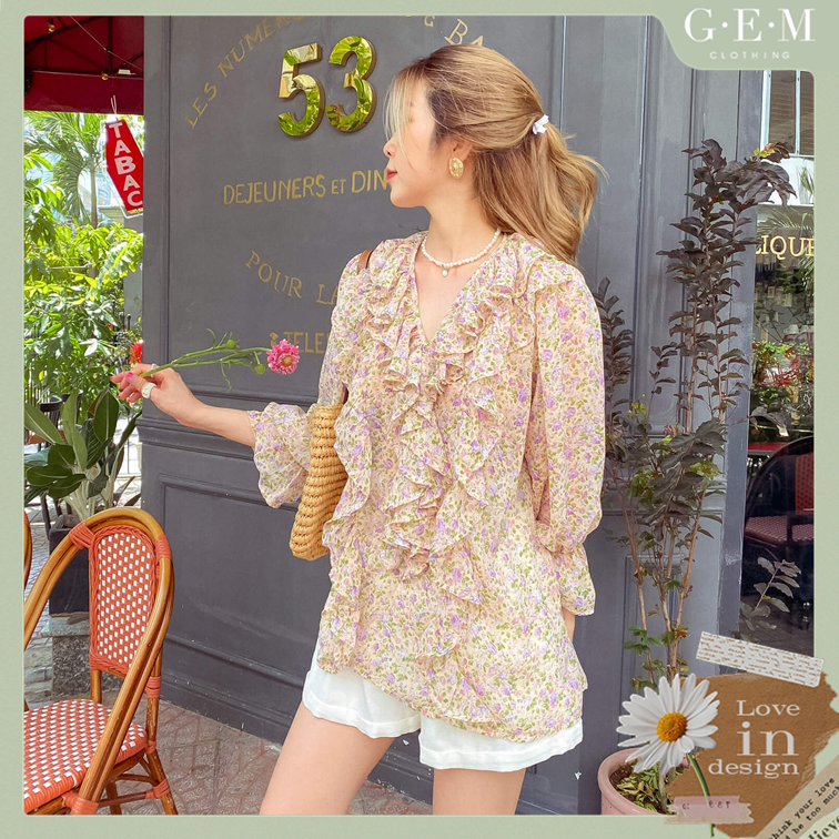 Hình ảnh Áo kiểu hoa nhí Ceri Top Gem Clothing SP060629