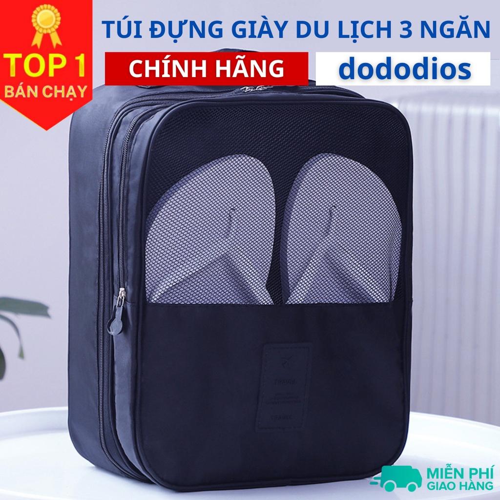 Túi Đựng Giày Dép Du Lịch 3 Ngăn dododios, Chất Liệu Chống Thấm Nước