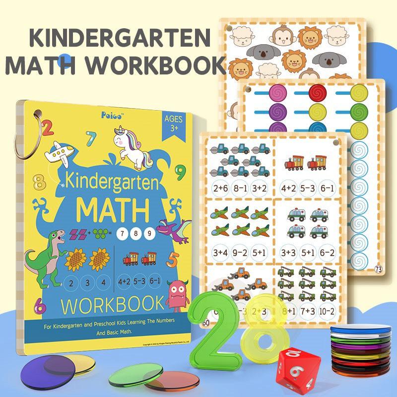 BỘ HỌC LIỆU HỌC TOÁN MẪU GIÁO PAICO KINDERGARTEN MATH WORKBOOK CHO BÉ TỪ 3 TUỔI