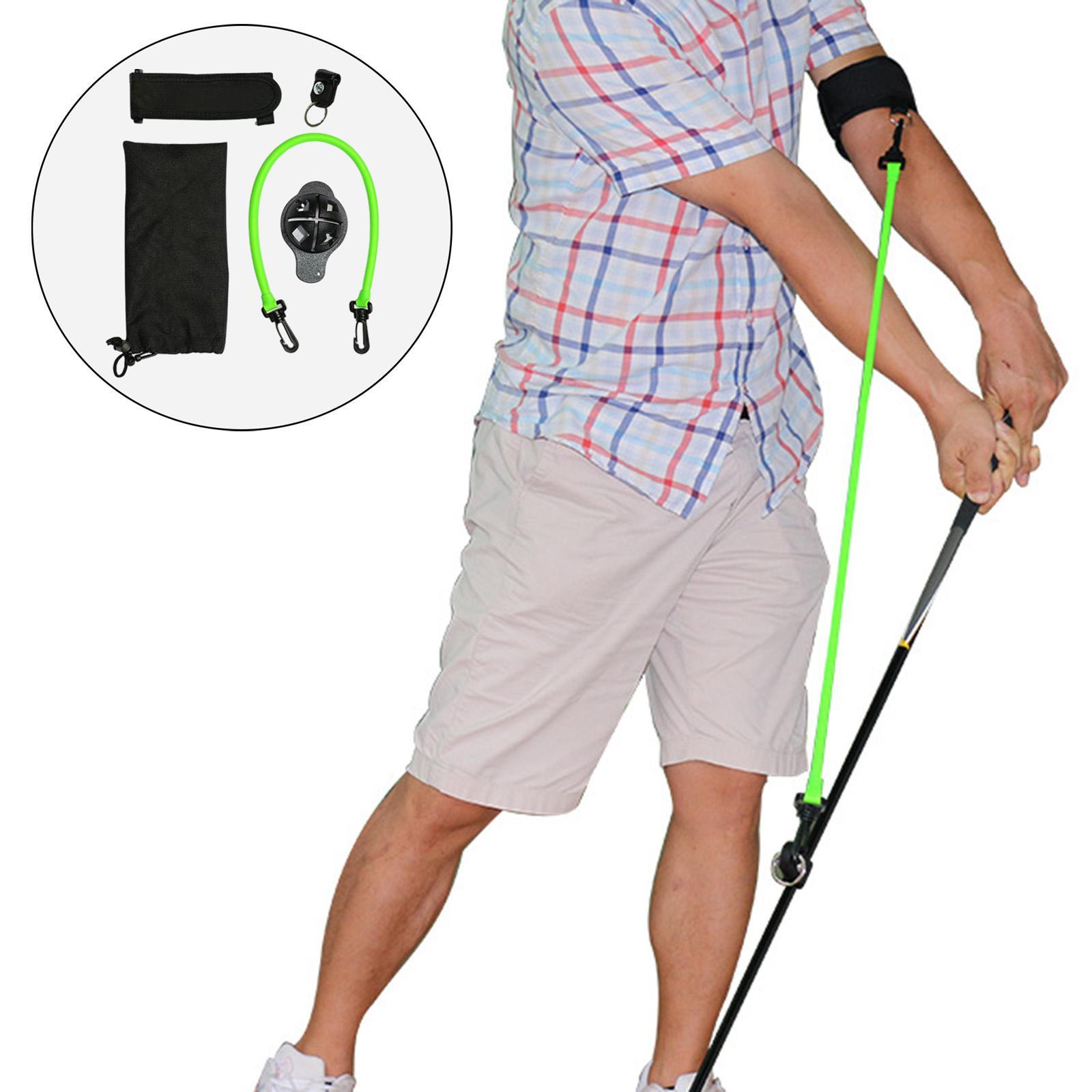 Golf Swing Trainer Training Aid Posture Elastic Resistance Rope for Indoor Outdoor