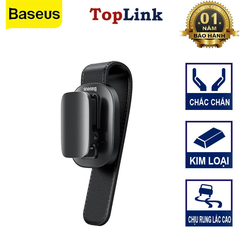 Giá Treo Kính Kẹp Thẻ Hoặc Phụ Kiện Trên Xe Ô Tô Baseus Platinum Vehicle Eyewear Clip (Clamping Type / Paste Type) - Hàng Chính Hãng