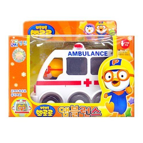 Combo 2 Xe Cứu Hỏa Và Cứu Thương Pororo (Fire Truck and Ambulane) PRM21038180 Nhập Khẩu Từ Hàn Quốc