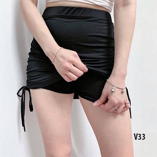 Chân váy body rút dây 2 bên sexy có quần bảo hộ bên trong