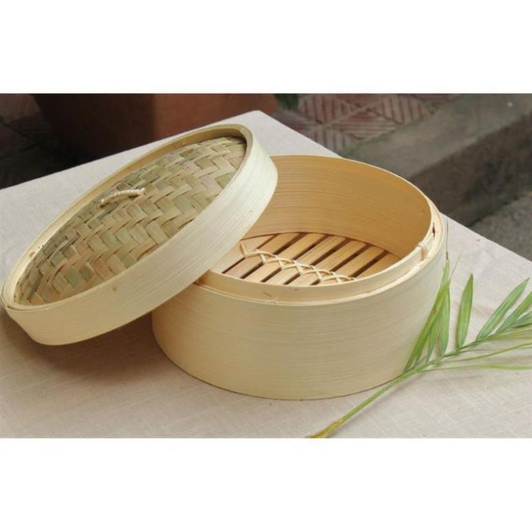 Xửng hâp tre loại 2 tầng