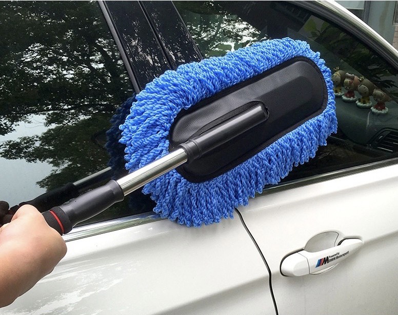 Chổi nano lau rửa ô tô xe hơi chuyên dụng - cán điều chỉnh dài linh động