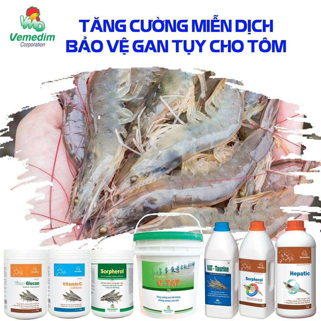 Sorpherol tôm - Dung dịch dưỡng chất tăng cường chức năng gan, giúp tăng loại thải độc chất cho tôm, chai 1lit