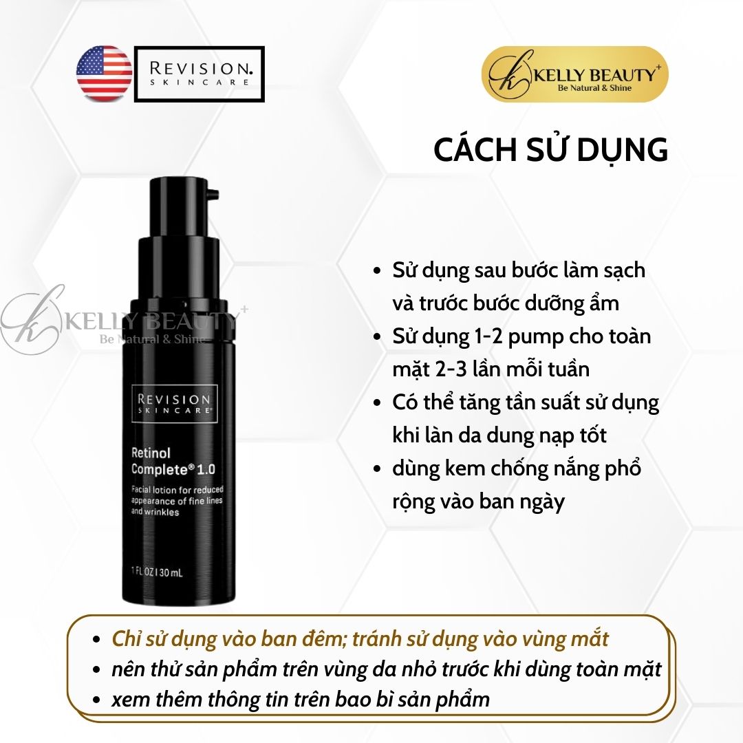 Serum Trẻ Hóa và Cải Thiện Nếp Nhăn Revision Retinol Complete | Kelly Beauty