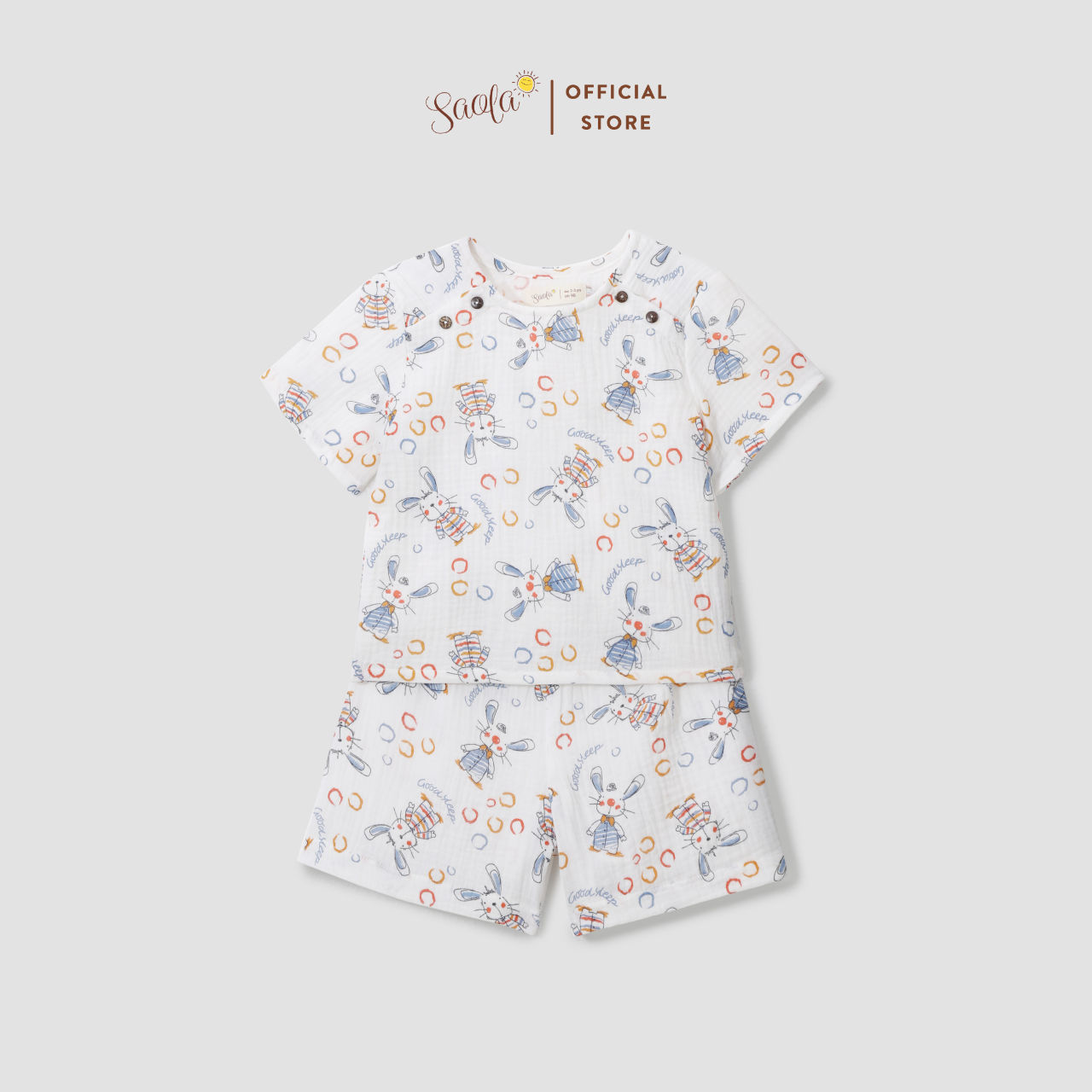 Bộ Áo Quần Cho Bé Trai/Gái Chất Liệu Muslin Thoáng Mát Mặc Hè-JETTIMO SET-SEM007-SAOLA KIDS CLOTHING