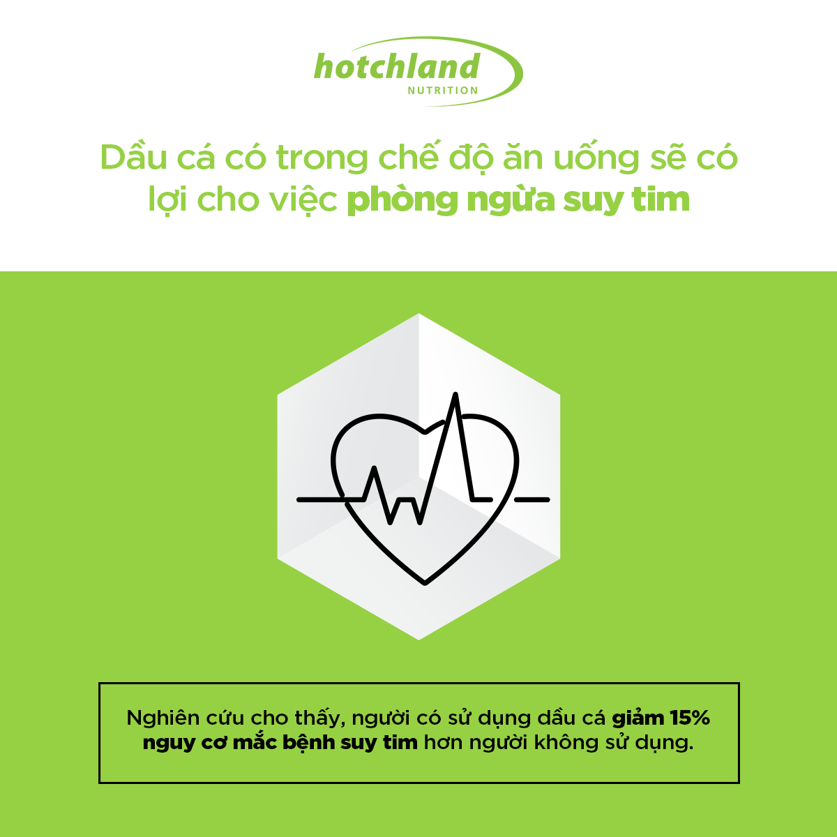 Viên uống dầu cá Omega 3 - Hỗ trợ bổ não, cải thiện thị lực, giảm Cholesterol, Hotchland MegaCardio-Hàng chính hãng -HL4578