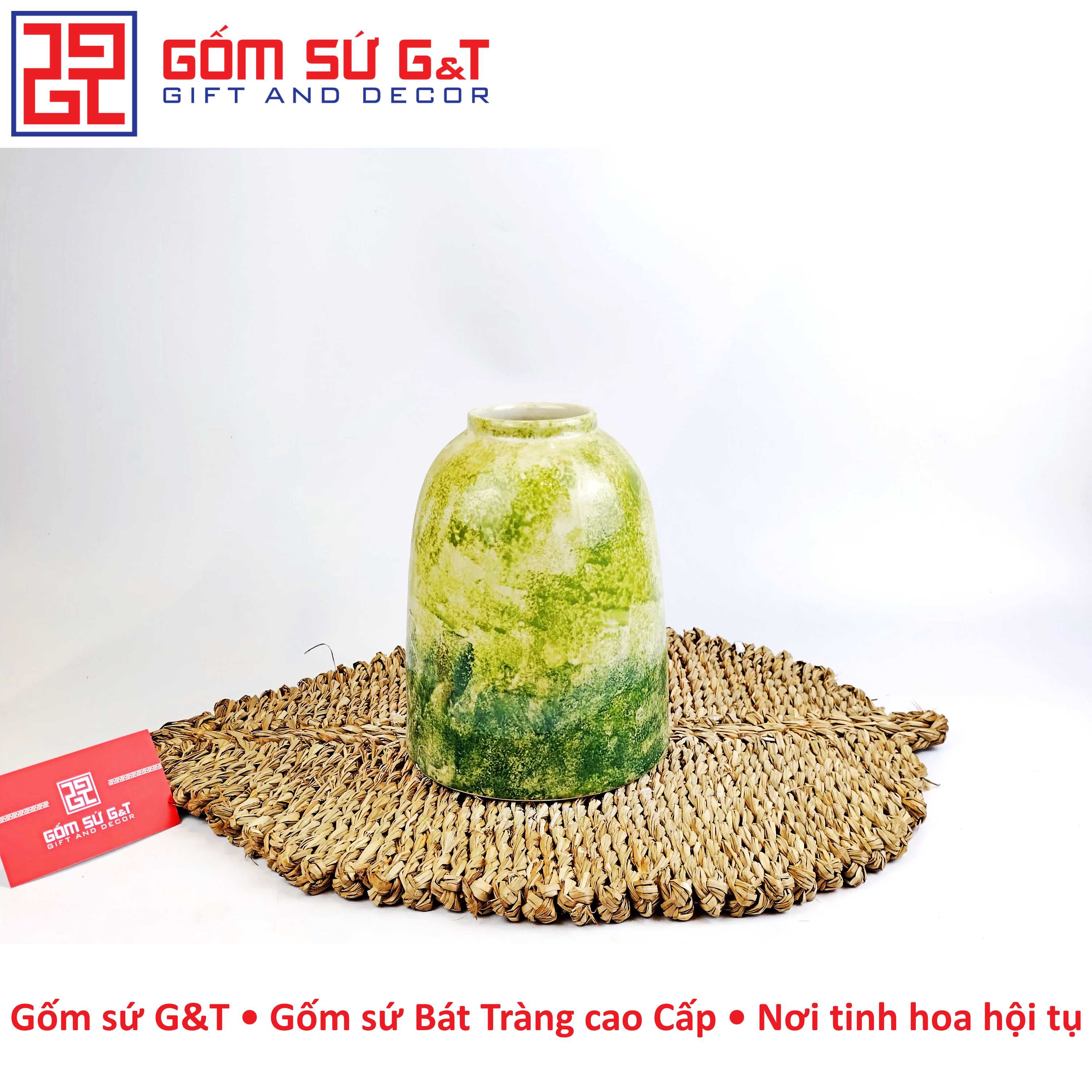 Lọ hoa chuông bạch liên Gốm Sứ G&amp;T