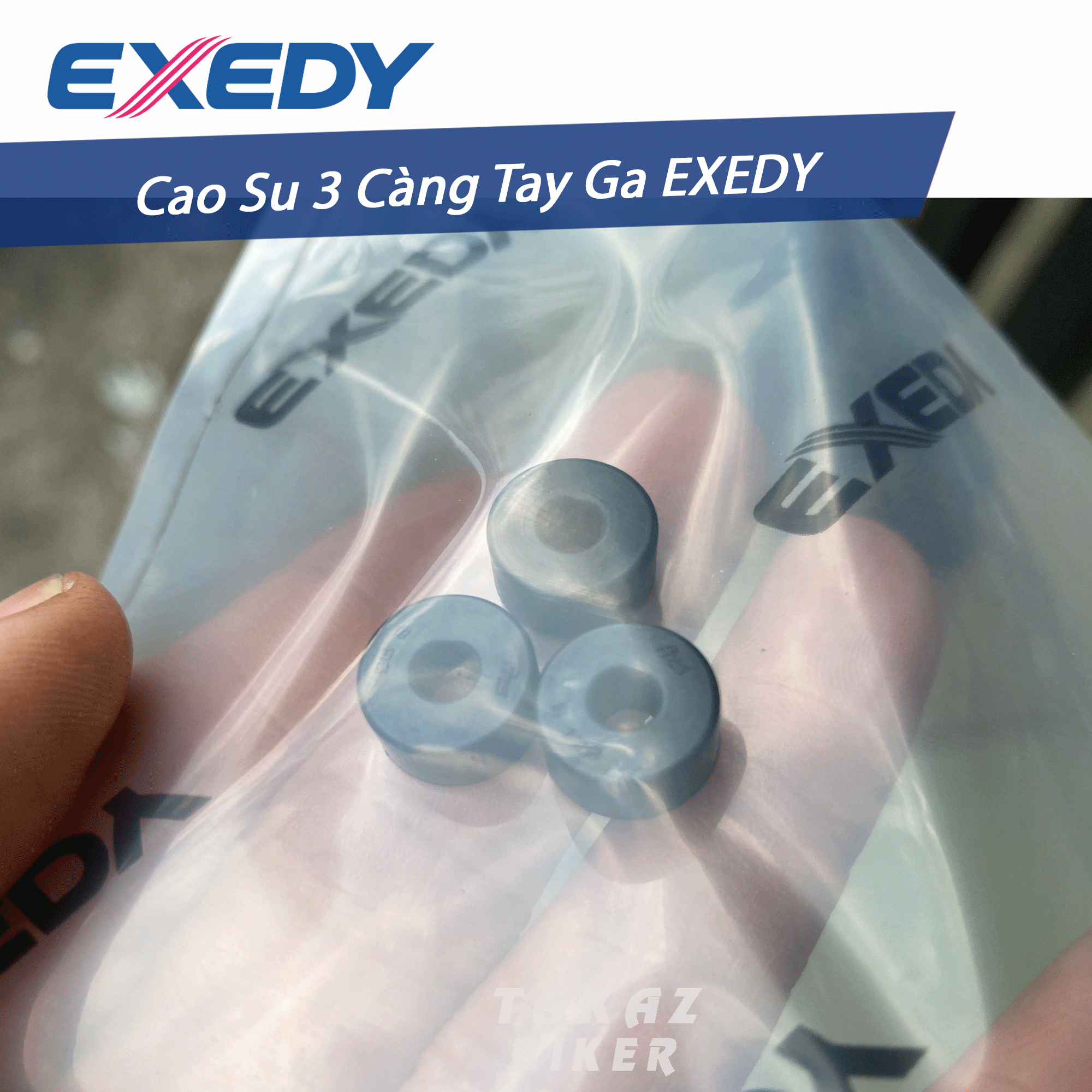Bộ CAO SU 3 CÀNG Dành Cho AB, VAIRO, PCX, VISION, LEAD, SH MODE, SH 125 150, NOUVO 1,2,3,4,5,6, Grande, NVX, Janus